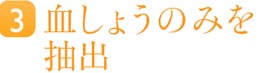血しょうのみを抽出